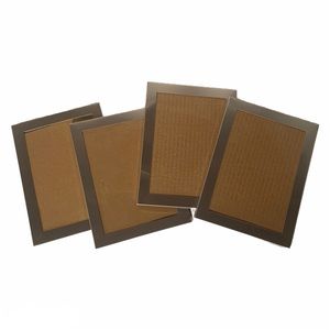 Four Silver-tone Plastic Picture Frames